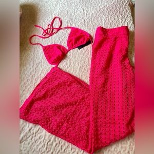 NEON PINK BIKINI SET